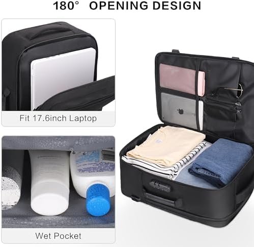 Travel Backpack for Traveling on Airplane, Airline Approved 18x14x8 Travel Backpack for Men & Women, Carry On Luggage Suitcase Backpack - Image 3