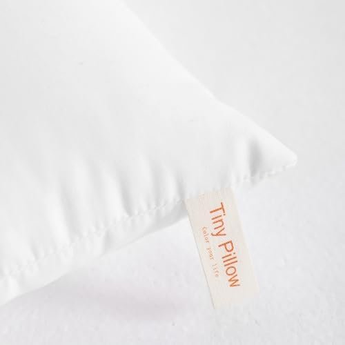 NTBAY Tiny Pillows, Down Alternative 7"x11" Microfiber Mini Pillows for Travel, Pets, Soft Machine Washable Small Pillows for Neck, Wrist, Lumbar and Knee, White - Image 4