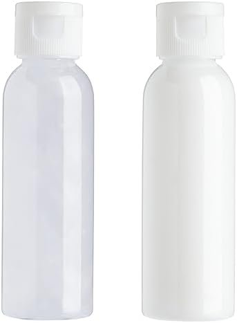 Juvale 24 Pack Plastic Empty 2oz Travel Bottles with Flip Cap, Refillable Containers for Toiletries, Lotion, Liquid - Image 5