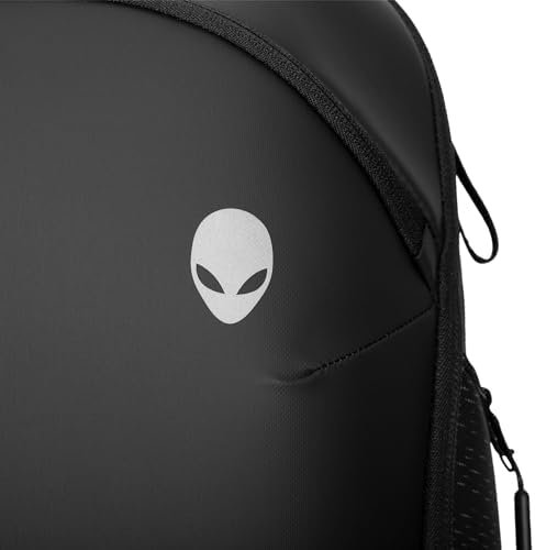 Alienware AW724P Horizon Travel Backpack - Fits upto 18-inch, 840D Fabric, EVA Foamed, Weather-resistant, Shockproof, Padded Shoulder Strap, Padded Back, RFID Blocking Pocket - Galaxy Weave Black - Image 3