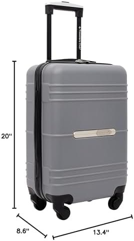 Travelers Club Richmond Spinner Luggage, Charcoal, Carry-On 20-Inch - Image 11