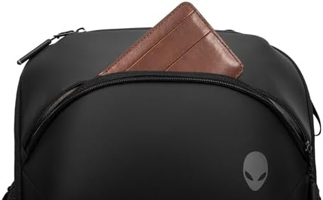 Alienware AW724P Horizon Travel Backpack - Fits upto 18-inch, 840D Fabric, EVA Foamed, Weather-resistant, Shockproof, Padded Shoulder Strap, Padded Back, RFID Blocking Pocket - Galaxy Weave Black - Image 5