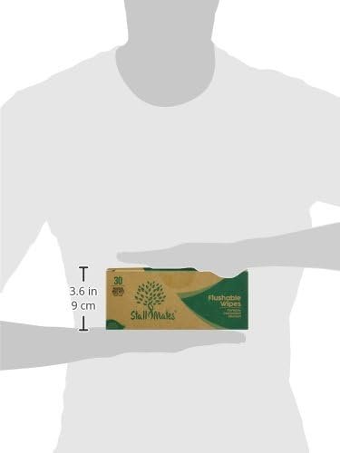 Stall Mates Wipes - Flushable Wipes | Individually Wrapped | Travel Friendly | Unscented with Vitamin-E & Aloe | (30 on-the-go singles) - Image 8