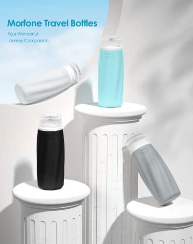 Morfone Travel Bottles Set for Toiletries, TSA Approved Travel Size Containers Leak Proof Refillable Liquid Silicone Squeezable Travel Accessories for Shampoo Conditioner Lotion - Image 3