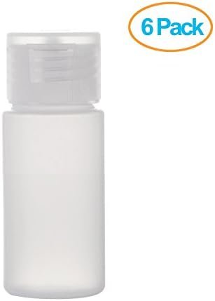 ALINK Travel Size Plastic Empty Toiletry Bottles, 30ml (1 oz) Pack of 6 Liquid Containers with Labels - Image 6