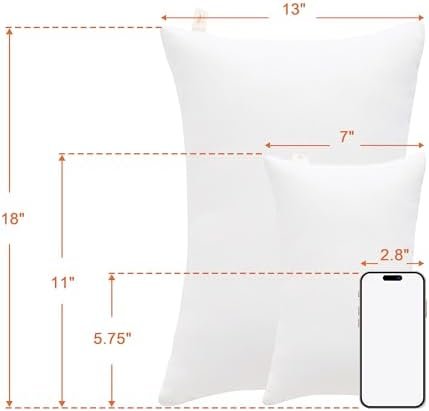 NTBAY Tiny Pillows, Down Alternative 7"x11" Microfiber Mini Pillows for Travel, Pets, Soft Machine Washable Small Pillows for Neck, Wrist, Lumbar and Knee, White - Image 5