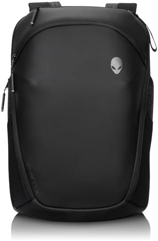 Alienware AW724P Horizon Travel Backpack - Fits upto 18-inch, 840D Fabric, EVA Foamed, Weather-resistant, Shockproof, Padded Shoulder Strap, Padded Back, RFID Blocking Pocket - Galaxy Weave Black