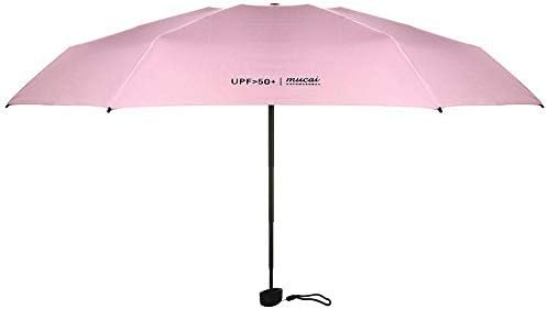Upgraded Mini Travel Sun Rain Windproof Umbrella - Lightweight Compact Portable Parasol Outdoor UV Folding Umbrellas for Men Women Kids (Pink) - Image 2