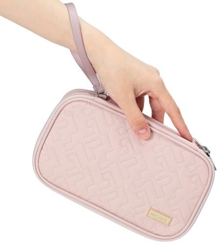 NISHEL Travel Cord Organizer Case, Double Layers Tech Electronic Case, Travel Essentials for Charger, Cable, Phone, Flash drive, Pink - Image 8