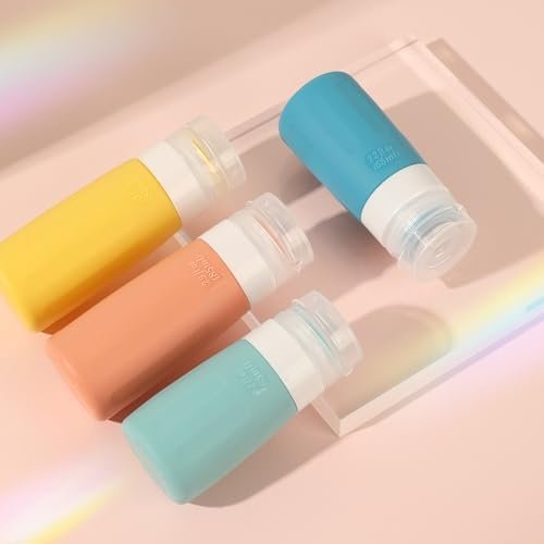 18 Pack Travel Bottles Set for Toiletries, TSA Approved Leak Proof Travel Size Container jars,Squeezable Silicone Travel Essential Accessories for Conditioner, Shampoo, Lotion - Image 6
