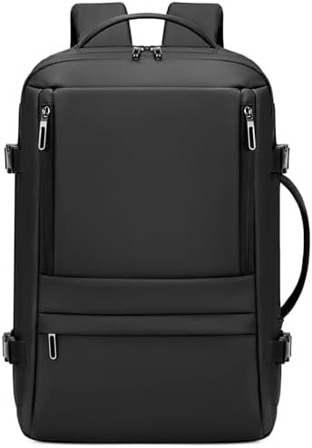Carry On Travel Backpack for Airplanes | 40L Suitcase Backpack Luggage Business Weekender Bag - Expandable Travel Backpack Carry On Flight Approved for Men Women - Black