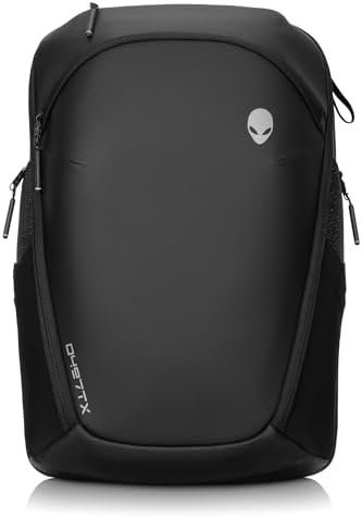 Alienware AW724P Horizon Travel Backpack - Fits upto 18-inch, 840D Fabric, EVA Foamed, Weather-resistant, Shockproof, Padded Shoulder Strap, Padded Back, RFID Blocking Pocket - Galaxy Weave Black - Image 11