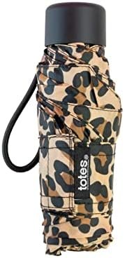 TOTES MICRO MINI PURSE MANUAL UMBRELLA-MANY STYLES (Leopard) - Image 3