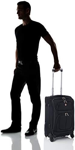 SwissGear Sion Softside Expandable Luggage, Black, Carry-On 21-Inch - Image 8