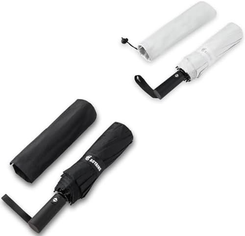 GAOYAING Windproof Travel Compact Umbrella Automatic Umbrellas for Rain Compact Folding Umbrella Portable Windproof Umbrellas for Men Women Teenage With Case(BLACK & WHITE)