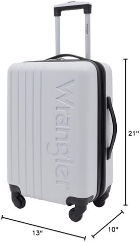 Wrangler Luggage Set, Grey, 20" Carry-On - Image 8