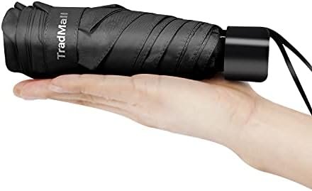 TradMall Mini Travel Umbrella, Portable Lightweight Compact Parasol with 95% UV Protection for Sun & Rain - Image 4