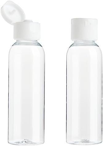 Juvale 24 Pack Plastic Empty 2oz Travel Bottles with Flip Cap, Refillable Containers for Toiletries, Lotion, Liquid - Image 6