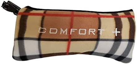 3-in-1 Microfleece Premium Travel Blanket (Plaid)
