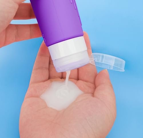 4 Pack Travel Bottle Reusable Silicone Travel Bottles Travel Size Containers for Toiletries Leak Proof Travel Bottles Tsa Approved Toiletry Bottles Travel Liquid Bottles Travel Accessories (z-z-z-h4) - Image 6