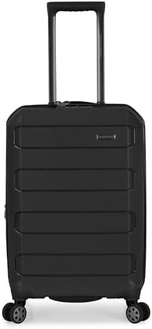 Traveler's Choice Pagosa Indestructible Hardshell Expandable Spinner Luggage, Black, 2 Piece Set - Image 3