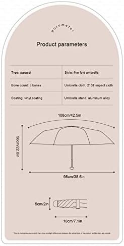 travel umbrella compact, Compact Travel Umbrella, Anti-UV, Wind Resistant, Small, Light, Folding And Portable, Mini Umbrella for Women & Men - Image 3