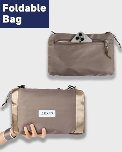 Folding Travel Bag Carry on Bags for Airplanes with Detachable Adjustable Shoulder Strap Light Weight Travel Duffle Bag for Women with Suitcase Sleeve 17x11x9 inch - Image 5