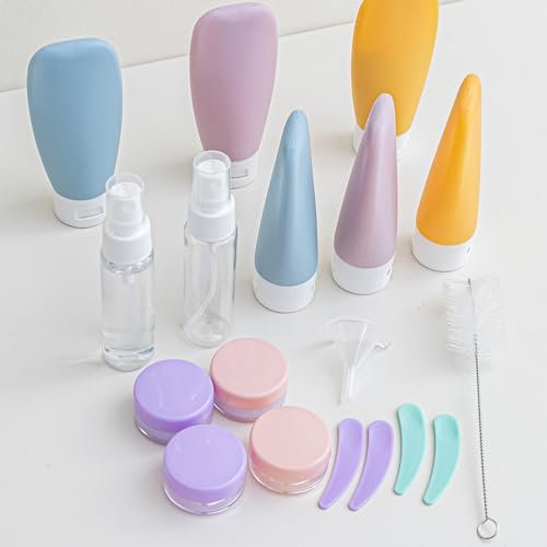 20 Pack Travel Bottles Set for Toiletries TSA Approved, Leak Proof Travel Size Containers Kit Portable Refillable Travel Accessories for Shampoo Conditioner Lotion Liquids (Multi-color) - Image 5