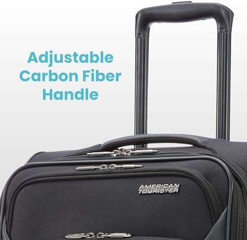 AMERICAN TOURISTER 4 KIX 2.0 Softside Expandable Luggage, Black, 20 Spinner - Image 4