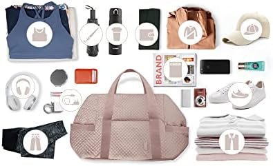 BAGSMART Large Gym Bag with Yoga Mat Buckle, Weekender Overnight Bag for Women, Travel Duffle Bag for Travel Essentials, Carry On Tote Bag Hospital Bag for Labor and Delivery - Image 7