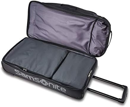 Samsonite Andante 2 Wheeled Rolling Duffel Bag, All Black, 28-Inch - Image 4