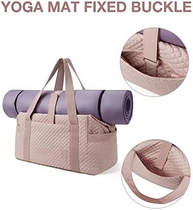 BAGSMART Large Gym Bag with Yoga Mat Buckle, Weekender Overnight Bag for Women, Travel Duffle Bag for Travel Essentials, Carry On Tote Bag Hospital Bag for Labor and Delivery - Image 4