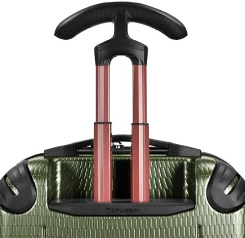 Traveler's Choice Maxporter II Hardside Polycarbonate Suitcase with Spinner Wheels, Dark Green, 22" Carry-On Luggage - Image 5