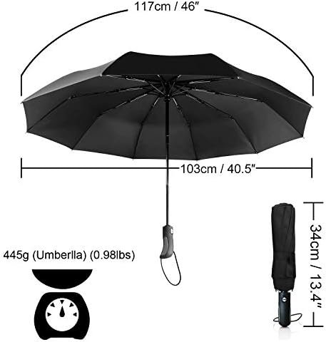 ABCCANOPY Umbrella Windproof Travel Umbrella - Wind Resistant, Small - Compact, Light, Automatic, Strong, Mini, Folding and Portable - Backpack, Car, Purse Umbrellas for Rain - Men and Women - Image 2