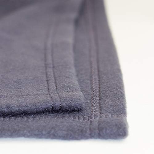 Cozy-Soft Microfleece Travel Blanket, 50x60 Inch, Lightweight, Compact, Perfect for Airplane and Car, Charcoal - Image 3