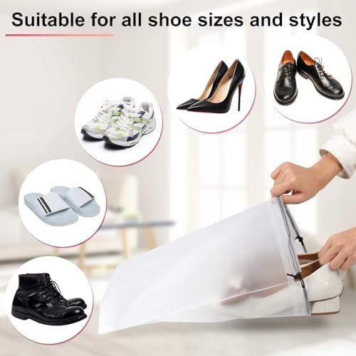 vivinin 18 Pack Shoe Bags for Travel, 11.8in x 15.7in Travel Shoe Bags for Packing, Travel Bag for Shoes, Storage Bags Travel Essentials for Men and Women - Image 3
