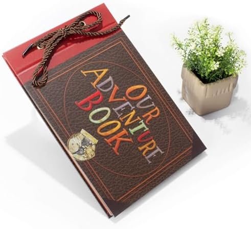 Scrapbook Photo Album,Our Adventure Book Scrapbook, Embossed Words Hard Cover Movie Up Travel Scrapbook for Anniversary, Wedding, Travelling, Baby Shower, etc (Adventure Book) - Image 2