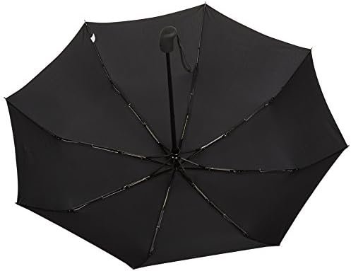 Amazon Basics Round Automatic Small Compact Travel Umbrella, One Size, Black - Image 6
