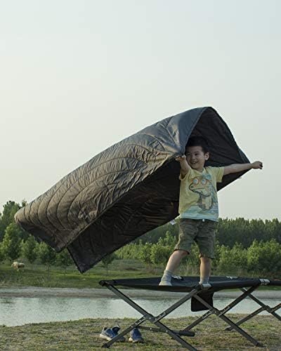 iClimb 3M Thinsulate Insulation Warm Camping Blanket Ultralight Compact (Dark Grey) - Image 2