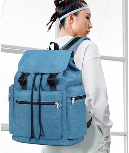 Bluboon Girls School Backpack Women College Bookbag Lady Travel Rucksack 15.6Inch Laptop Bag with Charge Port - Image 5