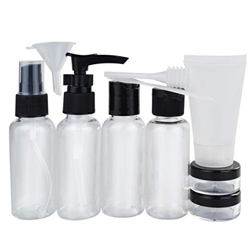Travel Bottles and TSA Approved Toiletry Bag, Clear Quart Size with Leak-Proof Travel Containers Set Makeup Bag Accessories for Liquids Carry-On Luggage Compliant for Airplaine - Image 2