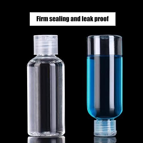 5 Pack 3.4oz Empty Plastic Travel Bottles for Toiletries TSA Approved Leak Proof Squeezable Travel Size Containers Travel Essentials Accessories, clear - Image 3