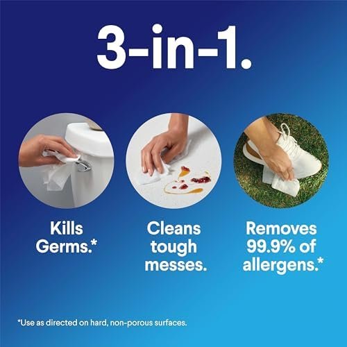 Clorox Disinfecting Wipes, Bleach Free Cleaning Wipes, Household Essentials, Fresh Scent, Moisture Seal Lid, 75 Wipes, Pack of 3 (New Packaging) - Image 4