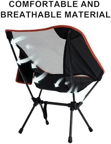 Camping Chairs Portable, Foldable Backpacking Chair for Adults, Folding Chairs for Outside Camp Sports Beach Travel Hiking - Image 6