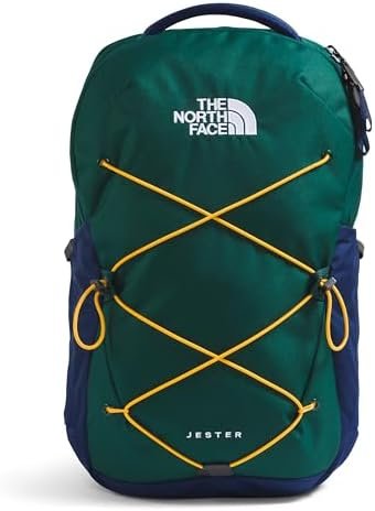 THE NORTH FACE Jester Everyday Laptop Backpack, Hunter Green/Eagle Blue, One Size