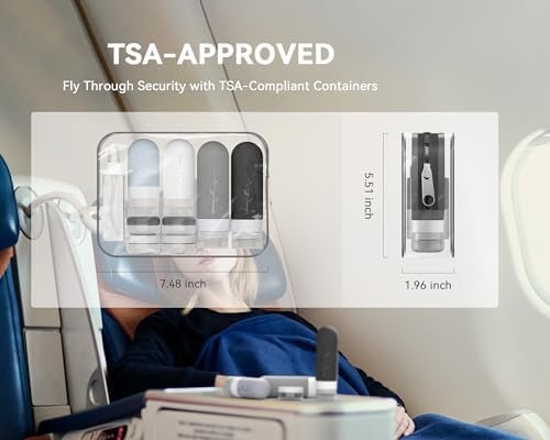16 Pack Travel Size Toiletries Kits - Leak Proof TSA Approved Travel Bottles for Toiletries Essential - BPA Free Travel Containers for Shampoo, Conditioner, Lotion (16Pcs/Black) - Image 4