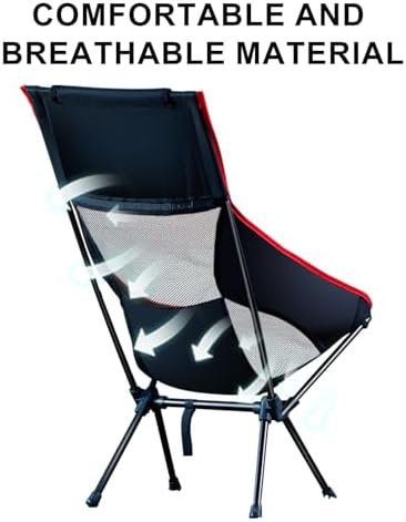 Camping Chairs Portable, Foldable Chair Lightweight, Backpacking Chair for Adults, Folding Chairs for Outside Camp Sports Beach Travel Hiking - Image 6