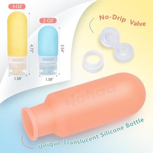 18 Pcs Travel Size Toiletries Set,Leak Proof Squeezable Silicone Travel Bottles for Shampoo and Conditioner,TSA Approved Travel Essentials Accessories,White Pack - Image 4