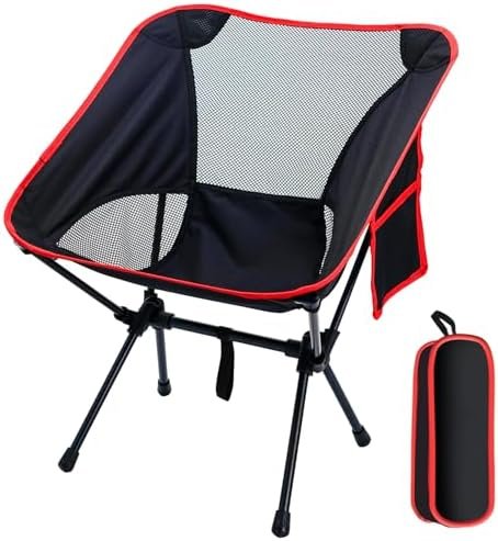 Camping Chairs Portable, Foldable Backpacking Chair for Adults, Folding Chairs for Outside Camp Sports Beach Travel Hiking