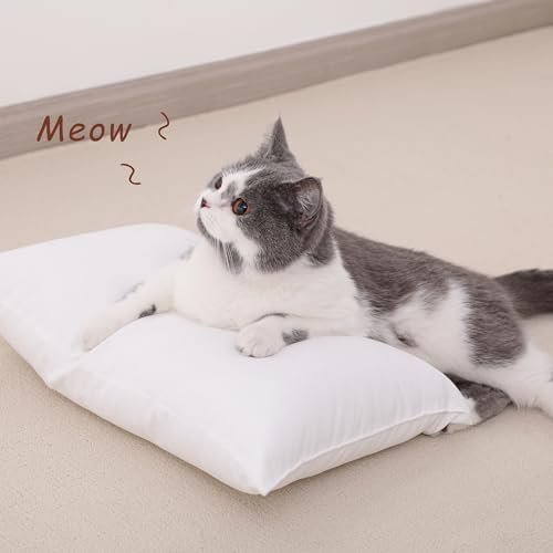 NTBAY Tiny Pillows, Down Alternative 7"x11" Microfiber Mini Pillows for Travel, Pets, Soft Machine Washable Small Pillows for Neck, Wrist, Lumbar and Knee, White - Image 6